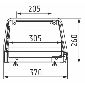 Витрина нейтральная (неохлаждаемая) настольная Carboma AC38 N 1,5-1 - Изображение 2