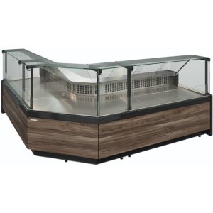 Витрина холодильная Carboma GC111 VV 2,5-1 (1008 Темный дуб) (динамика, газлифт, без боковин) - Изображение 4