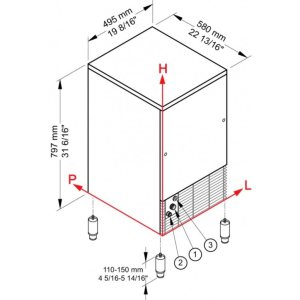 Льдогенератор Brema IMF 58W HC (пальчики) - Изображение 3