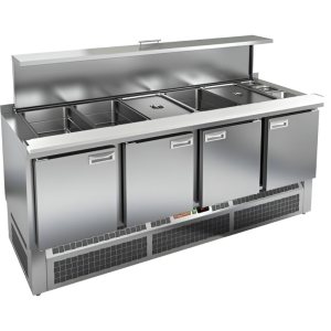 Стол холодильный для салатов HiCold SLE3-1111GN полипропилен