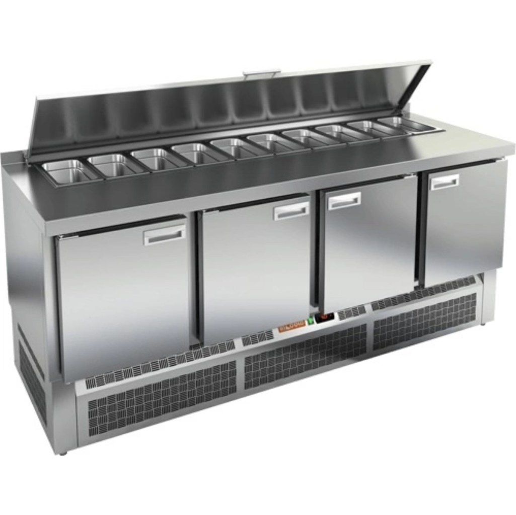 Стол холодильный для салатов HiCold SLE1-1111GN (1/3)