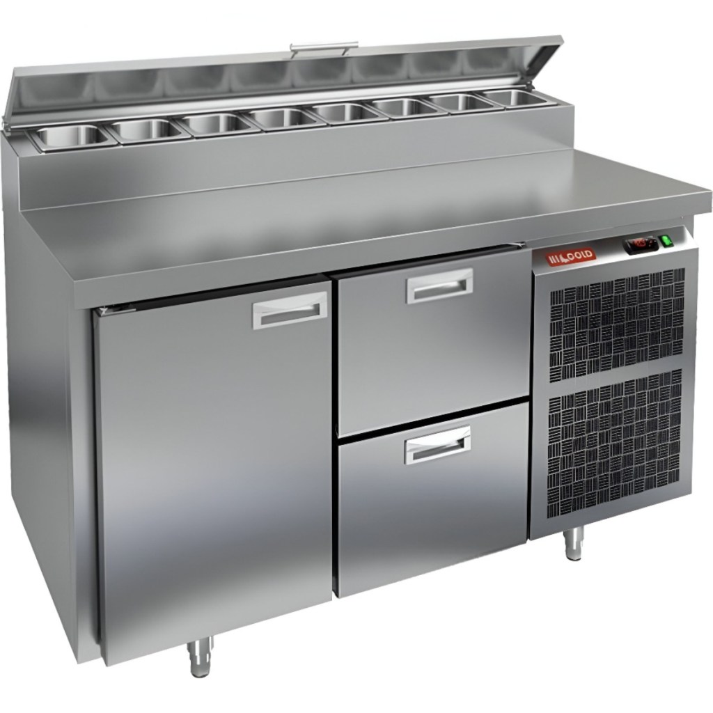 Стол холодильный для пиццы HiCold PZ2-12GN (1/6)