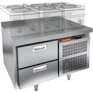 Стол охлаждаемый HiCold SN 2/TN LT под тепловое оборудование, без столещницы