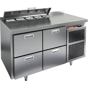 Стол холодильный для салатов HiCold SL2-22GN (1/6) без крышки