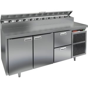 Стол холодильный для пиццы HiCold PZ1-112GN (1/3H) камень