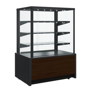 Витрина кондитерская Carboma KC70 VM 0,6-1 LIGHT Паттерн (0105 Венге)