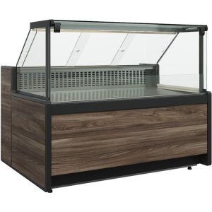 Витрина морозильная Carboma GC111 SL 1,5‑1 (1008 Темный дуб) (без боковин)