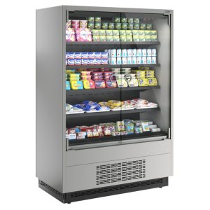 Горка холодильная Carboma FC20-07 VM 1,0-1 0300 LIGHT фронт Х0 (версия 2,0) (9006-9005) (бок металл)