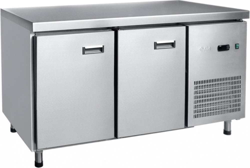 Стол холодильный Abat СХС-70-01-СО (охлаждаемая столешница) без борта (ящики 1/2, дверь)