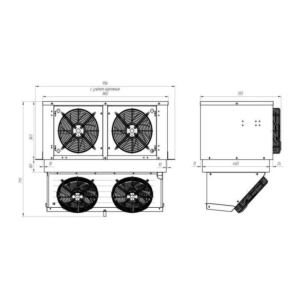 Моноблок холодильный среднетемпературный Intercold MMCM-231/220 FT T - Изображение 3
