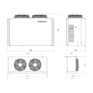 Сплит-система холодильная низкотемпературная Intercold LCM 443 PR FT (опция -30° С) - Изображение 4